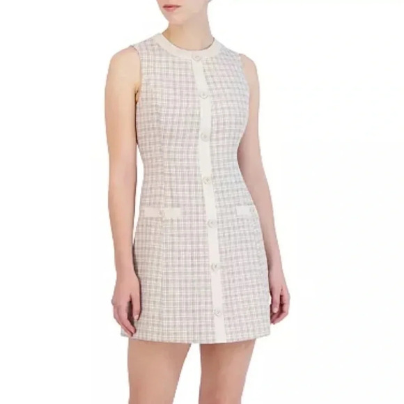 BCBGENERATION Women's Plaid Sleeveless Sheath Dress - Picture 1 of 13